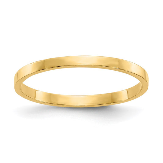 14K High Polished Band Ring