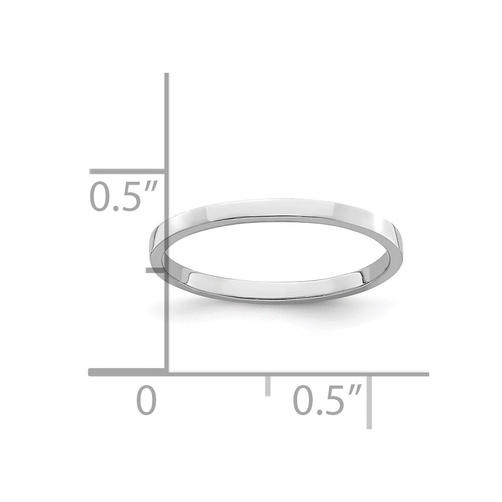14k White Gold Polished Ring
