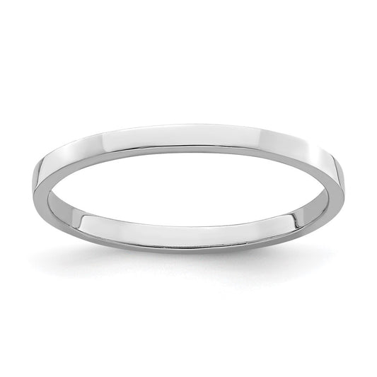 14k White Gold Polished Ring
