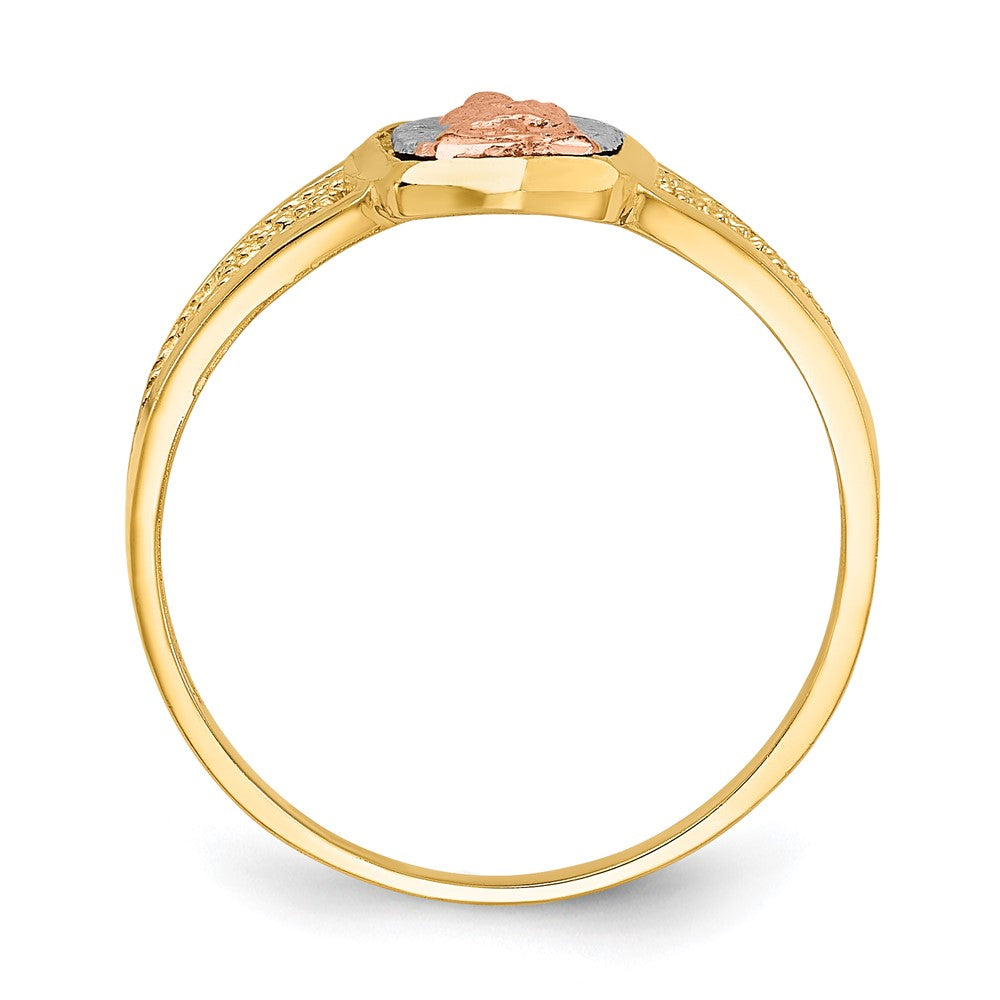14k Two-tone w/White Rhodium of Guadalupe Ring