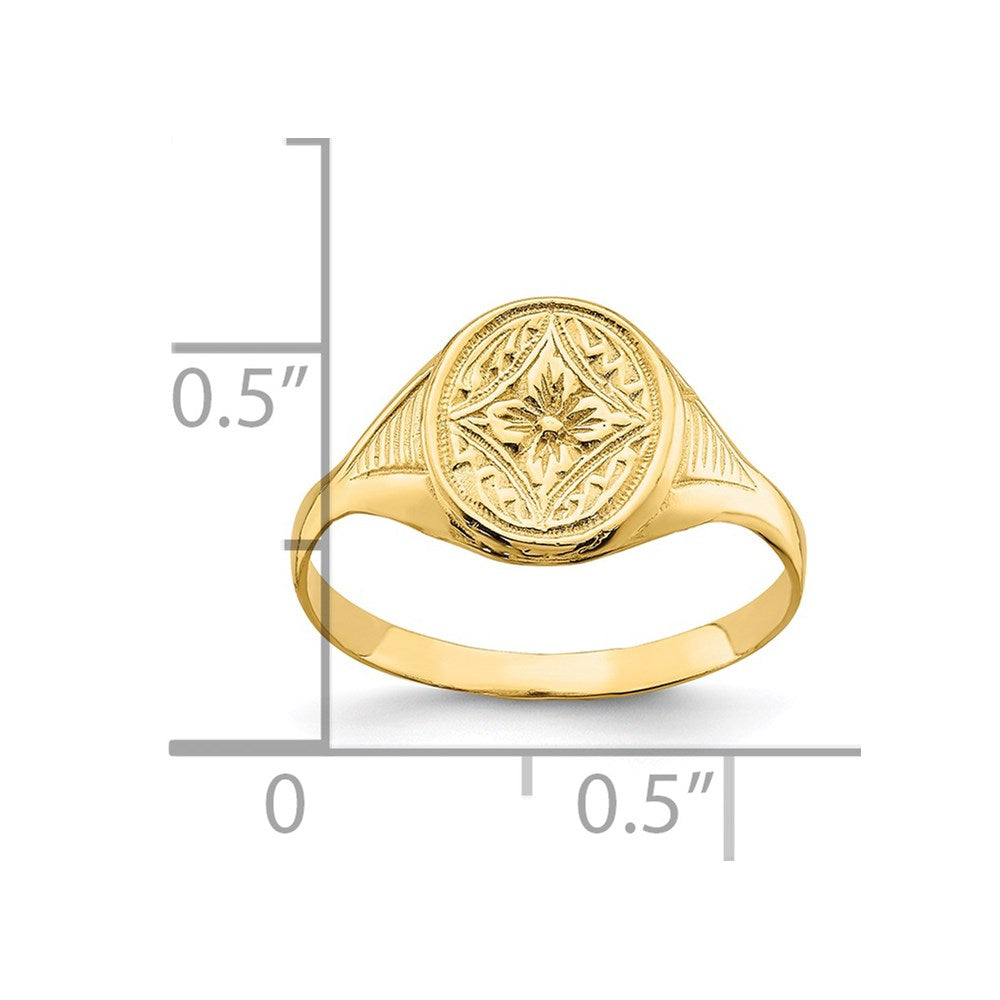 14k Oval Star Diamond Center Ring