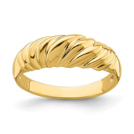14k Polished Dome Ring