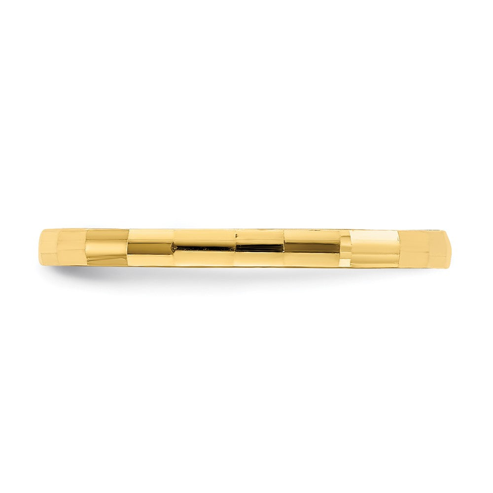 14k Bamboo Texture Band Ring