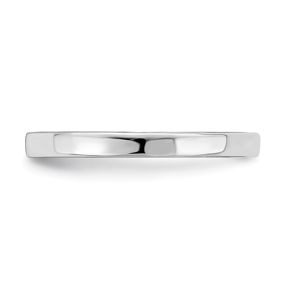 14k White Gold Bamboo Band Ring