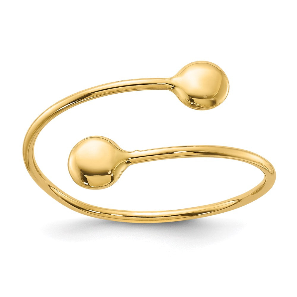 14K Polished Adjustable Fashion Ring