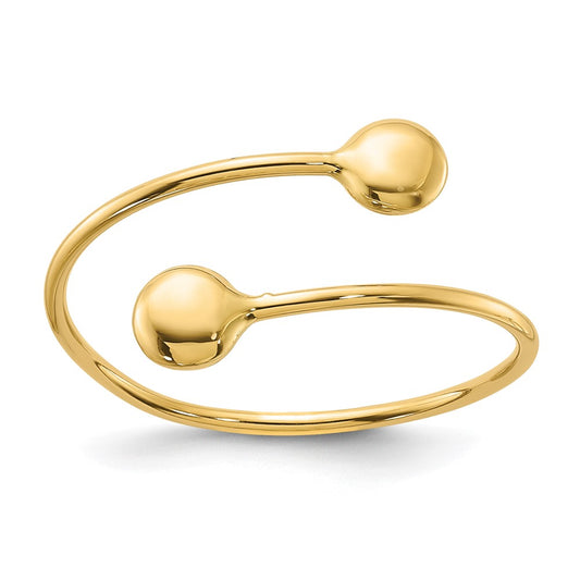 14K Polished Adjustable Fashion Ring
