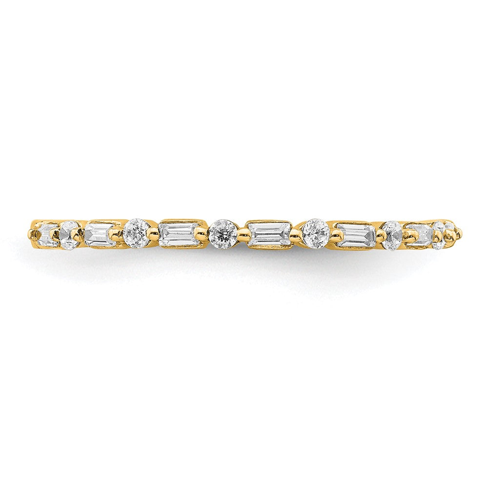 14k Yellow Gold Fancy Diamond Band