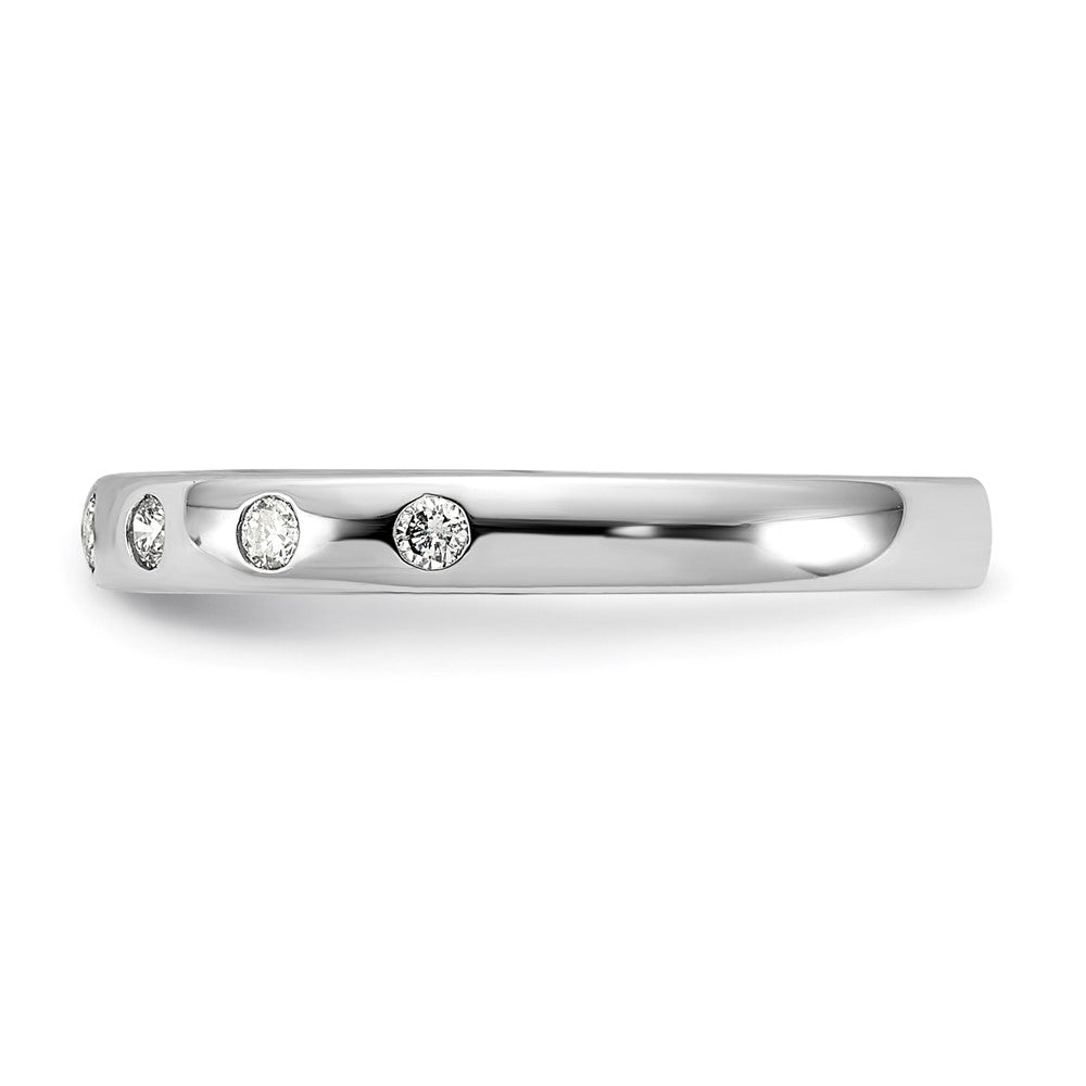 14k White Gold 7-stone Diamond Band