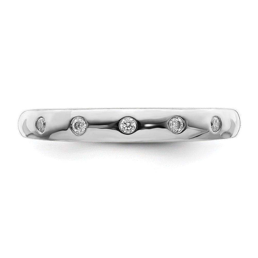 14k White Gold 5-stone Diamond Ring