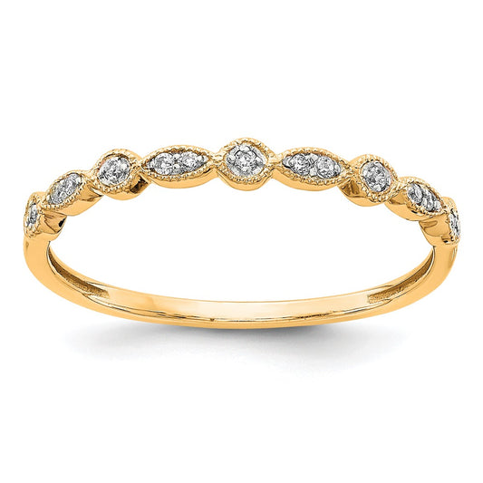 14k Yellow Gold Diamond Ring