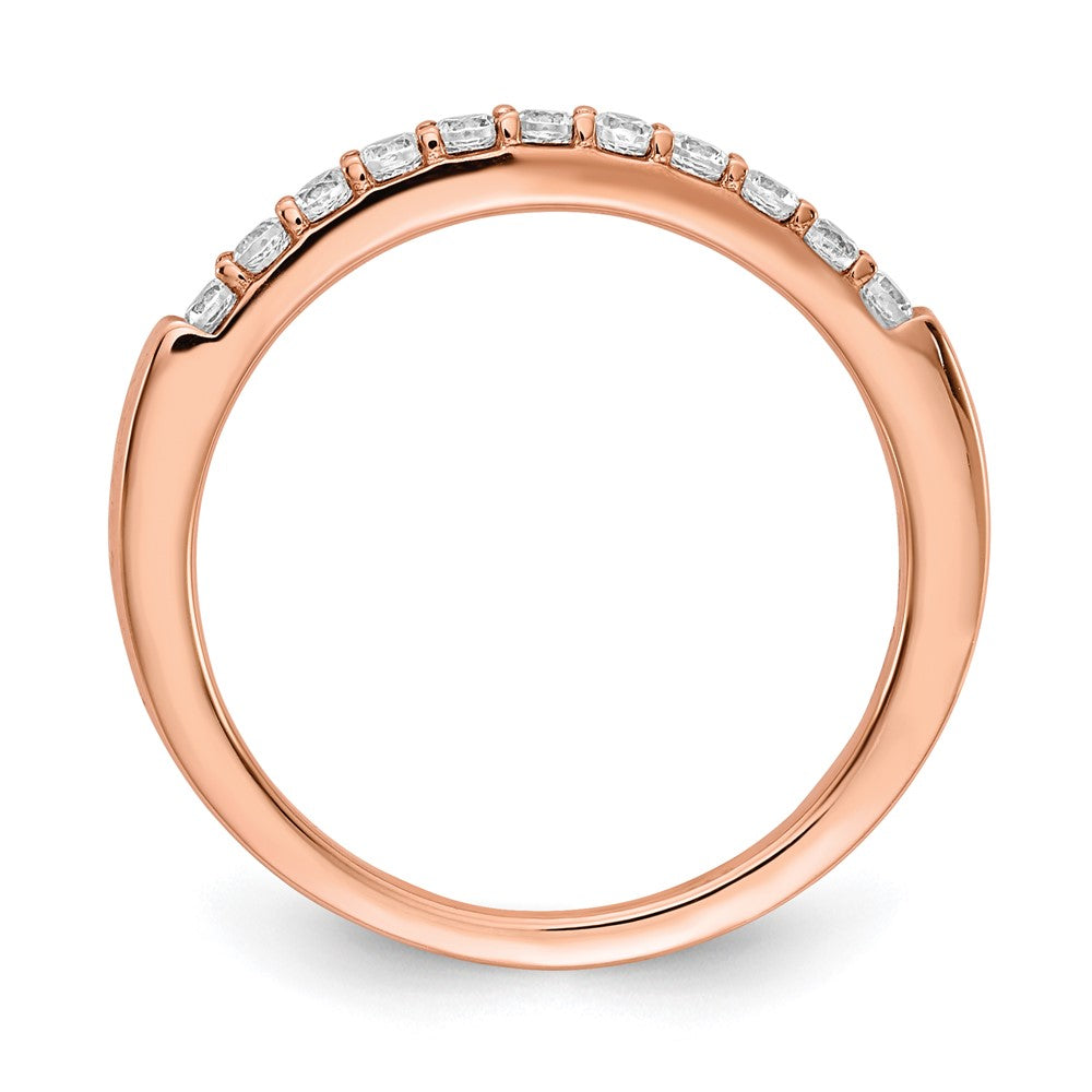 14k Rose Gold Rose Gold Diamond Band