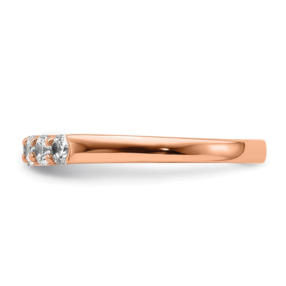 14k Rose Gold Rose Gold Diamond Band