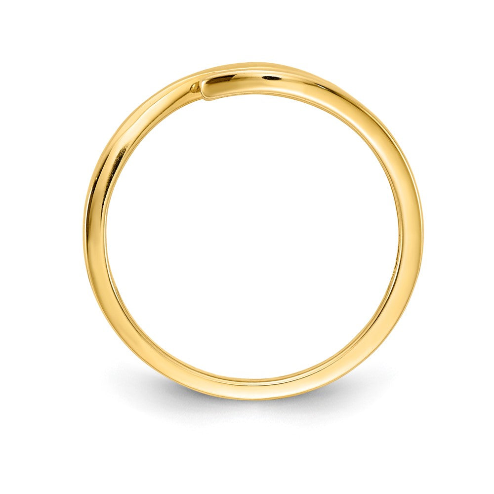 14k Yellow Gold Ruby and Diamond 3-stone Ring