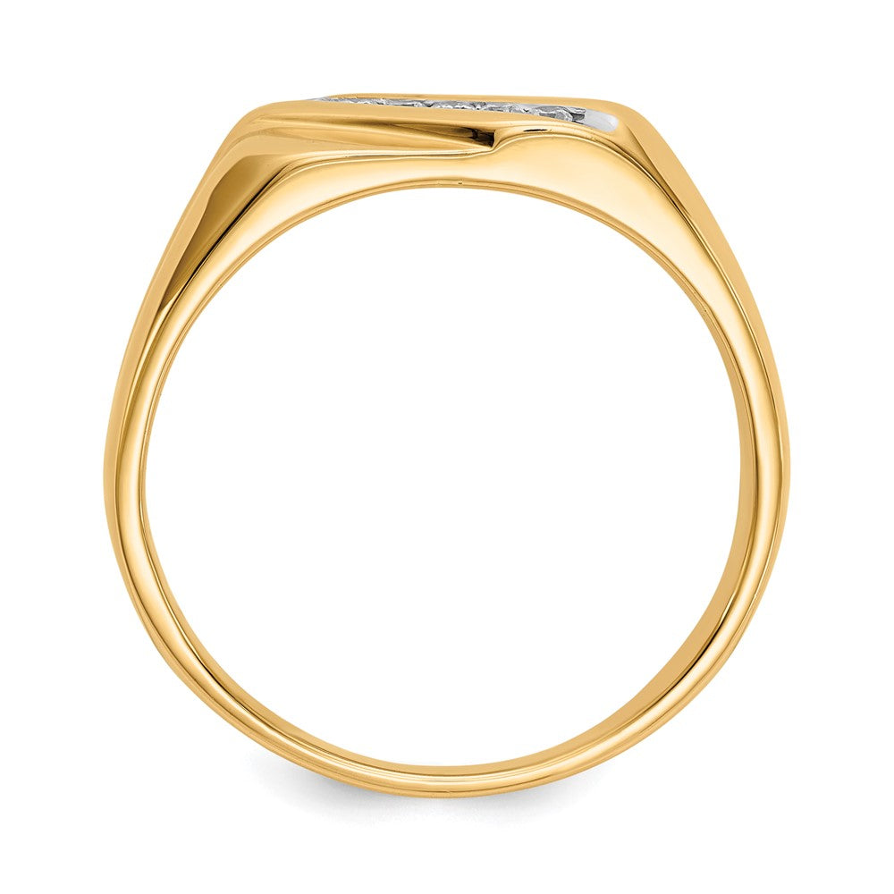 14k Diamond Mens Ring