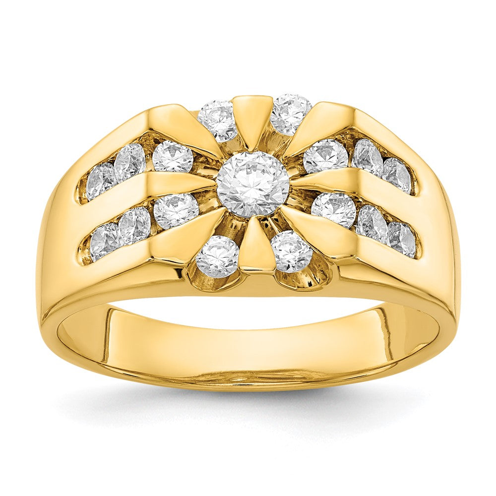 14k AA Diamond men's ring