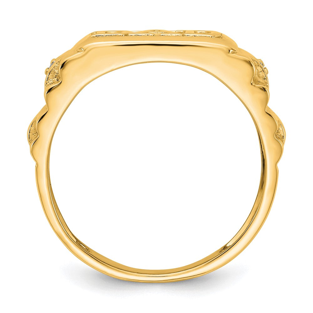 14k AA Diamond men's ring