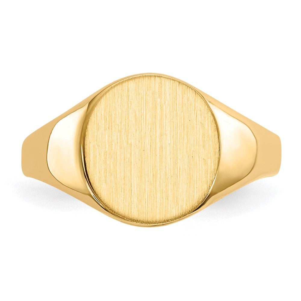 14k 9.5x10.0mm Closed Back Signet Ring