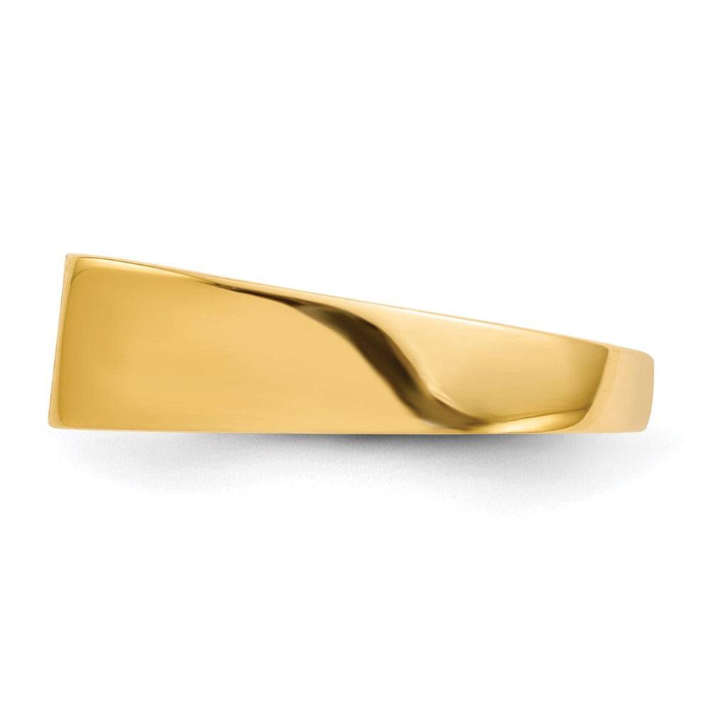 14k 5.5x10.5mm Closed Back Signet Ring