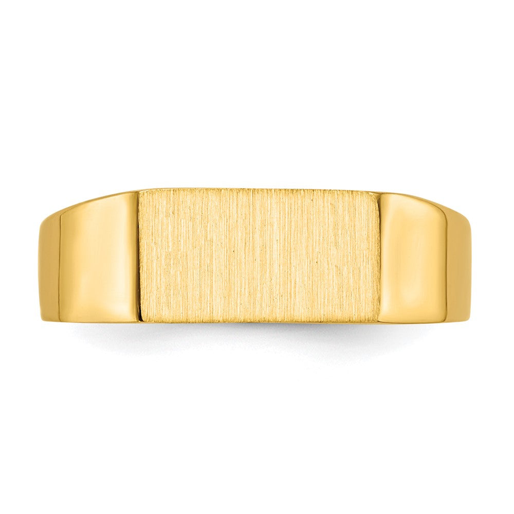 14k 5.5x10.5mm Closed Back Signet Ring