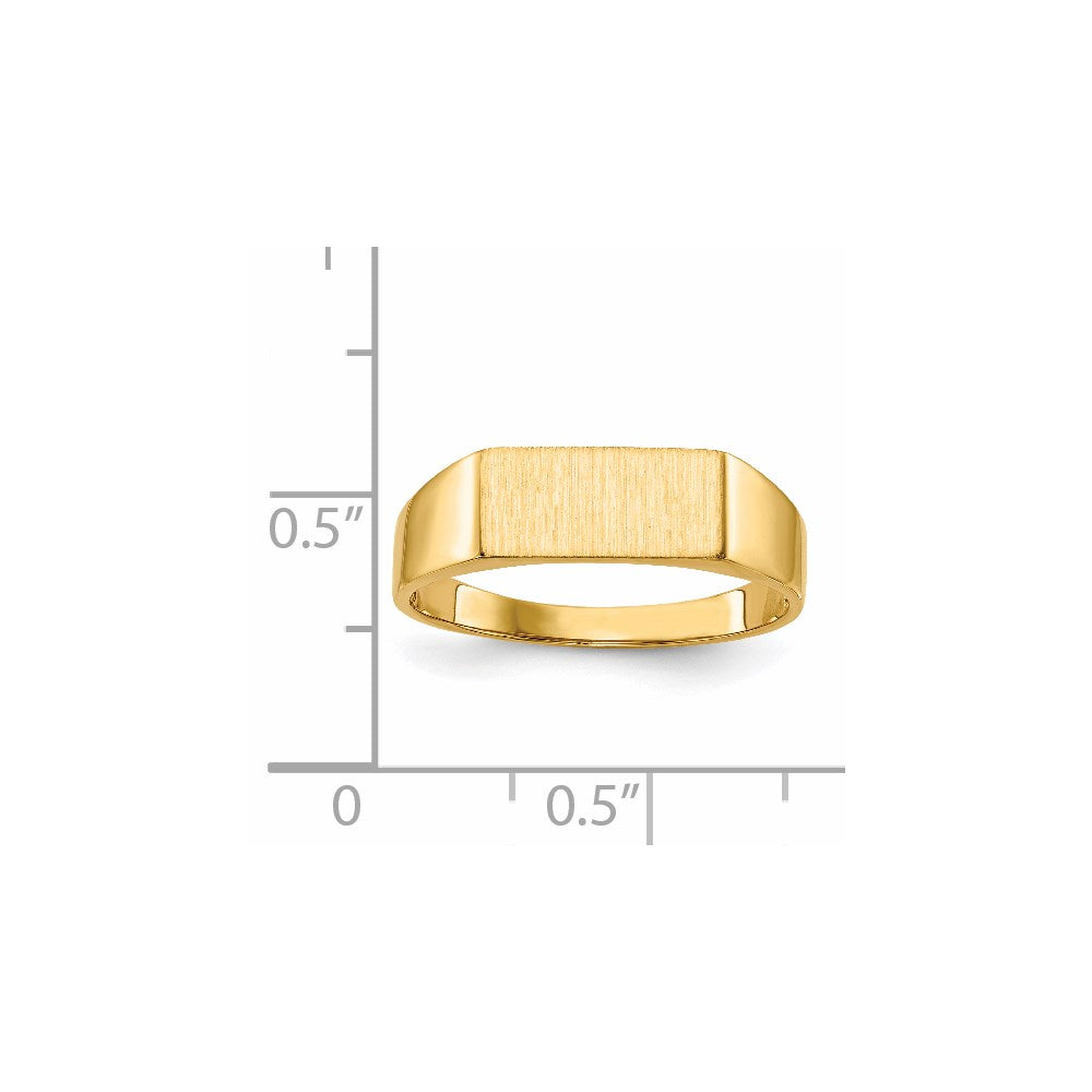 14k 5.5x12.0mm Open Back Signet Ring