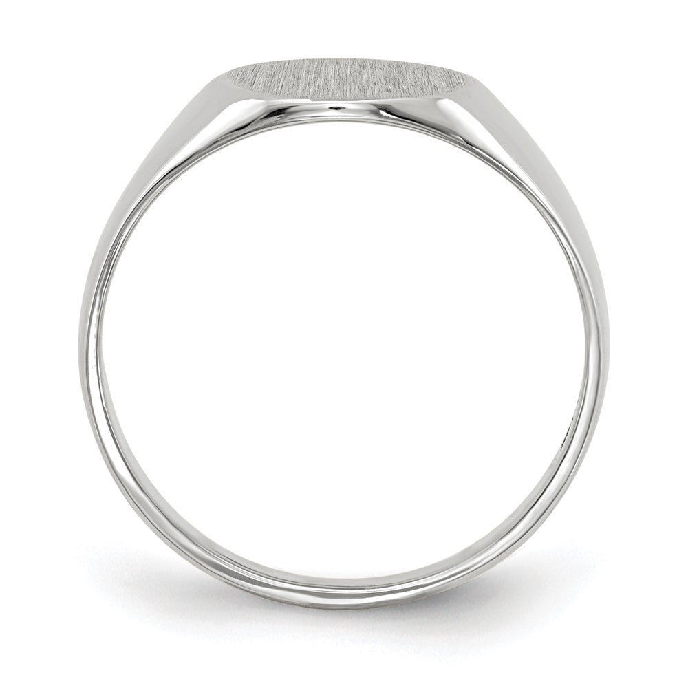 14kw 9.0x9.5mm Closed Back Signet Ring