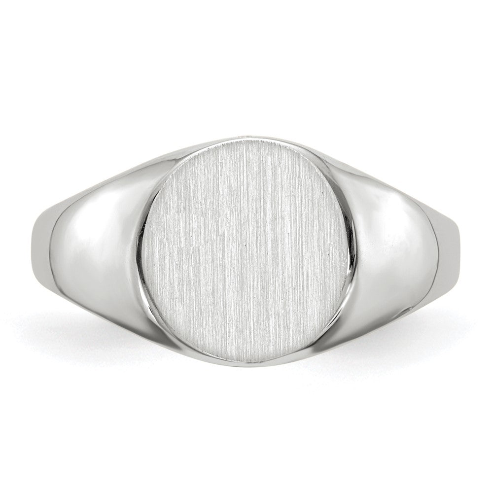 14kw 9.0x9.5mm Closed Back Signet Ring