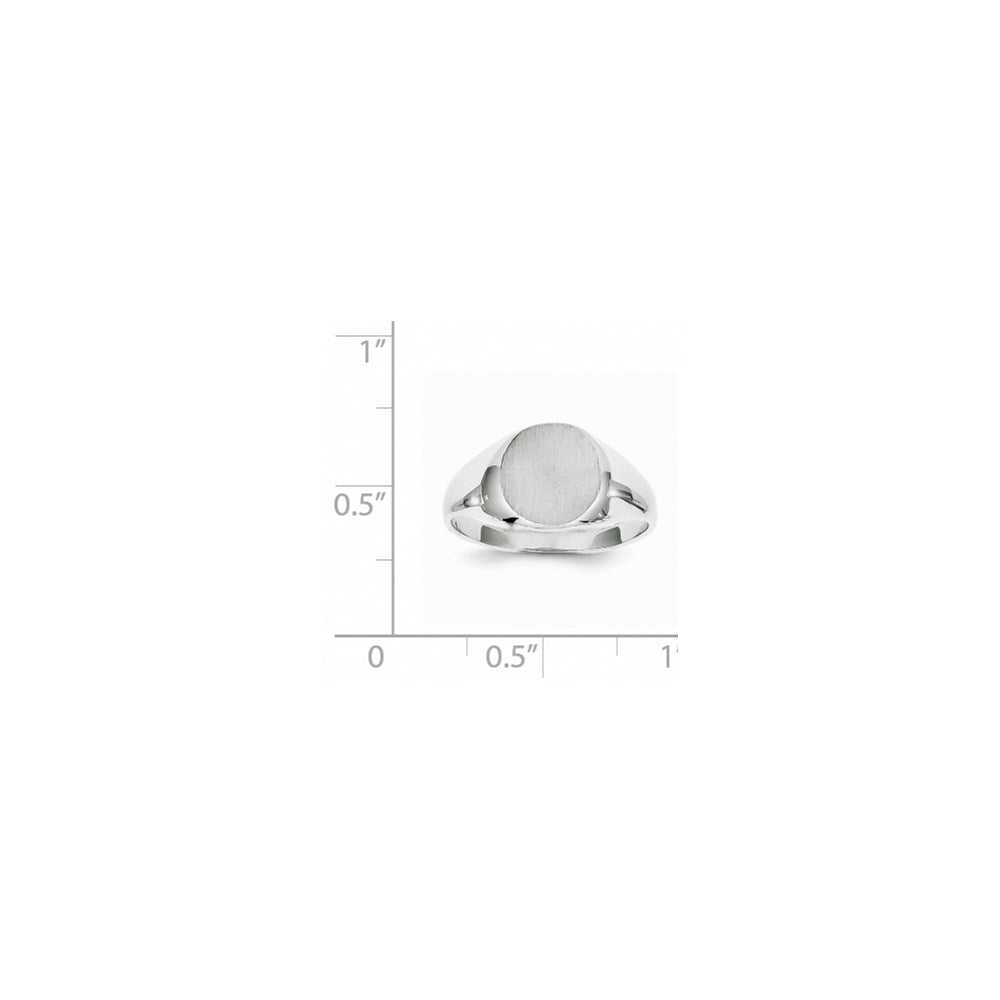 14kw 9.0x9.5mm Closed Back Signet Ring