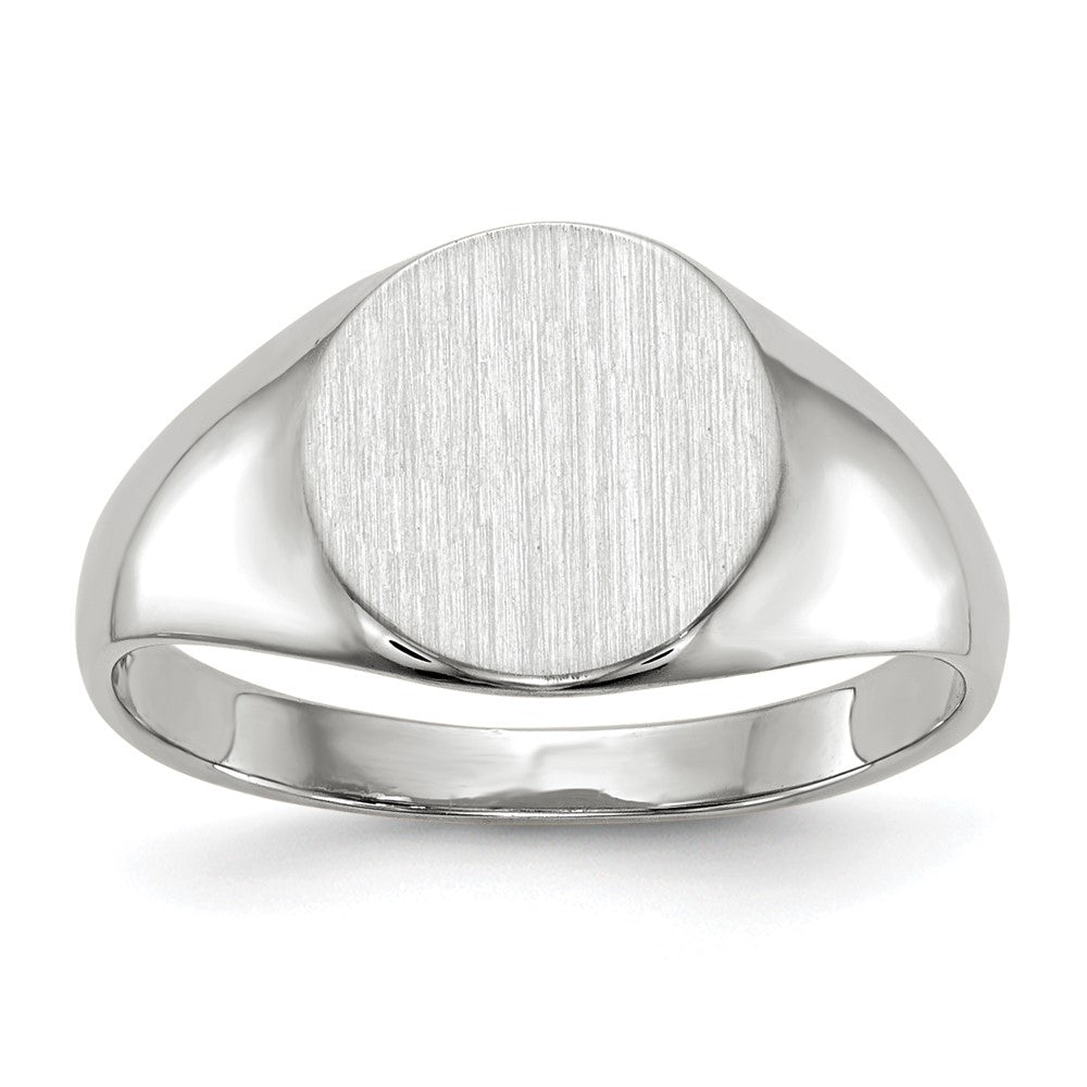 14kw 9.0x9.5mm Closed Back Signet Ring