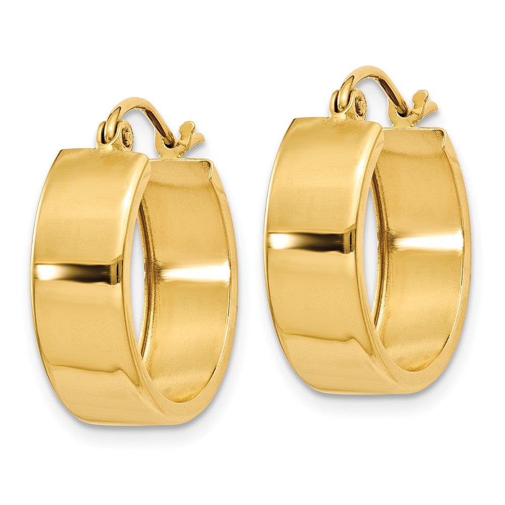 14K Yellow Gold Hoop Earrings