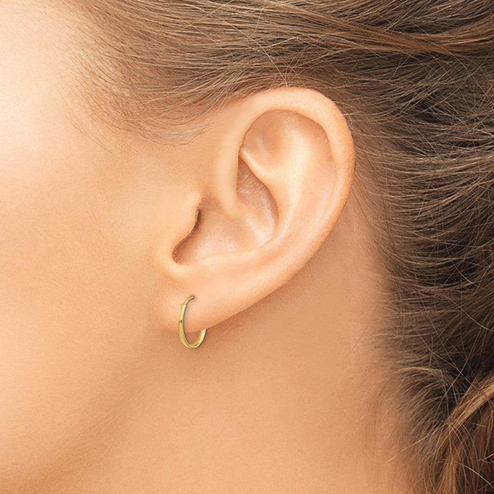 14k Madi K 5mm CZ Birthstone (Sep) Earrings