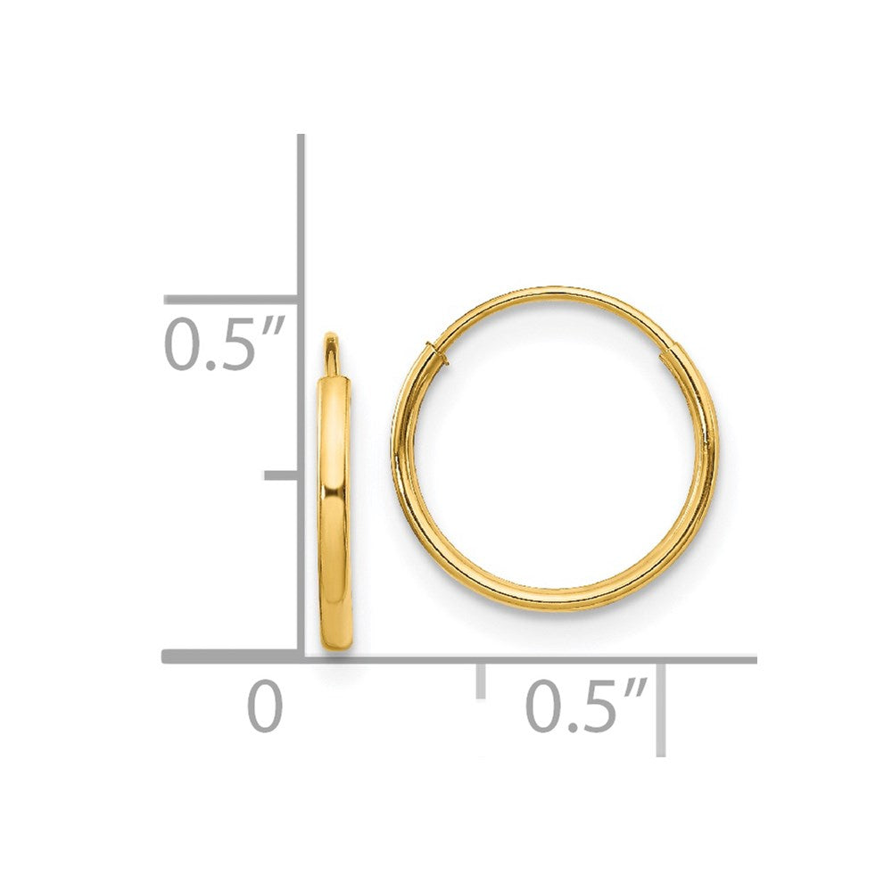 14k Madi K Endless Hoop Earrings