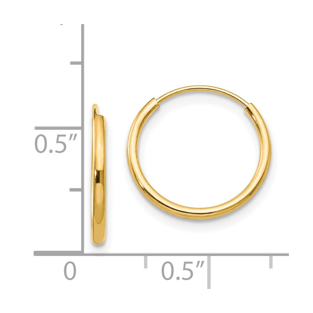 14k Madi K Endless Hoop Earrings