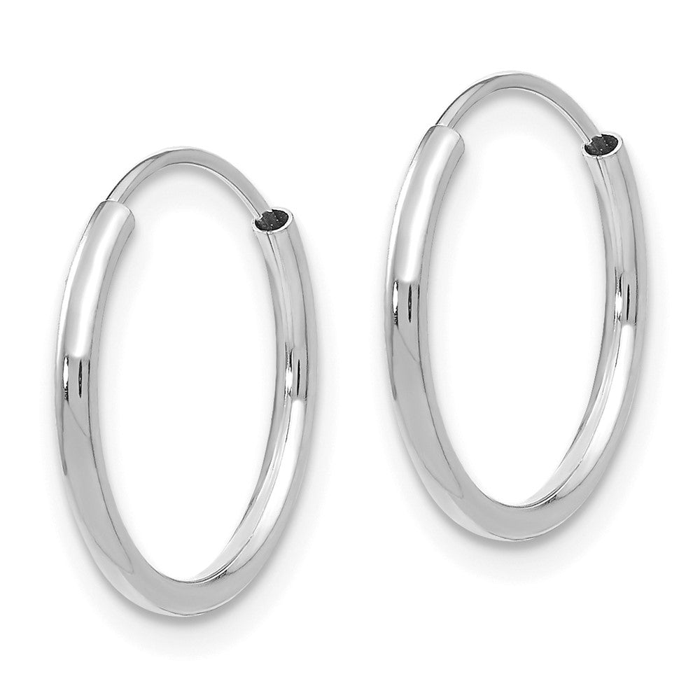 14k White Gold Madi K White Gold Endless Hoop Earrings