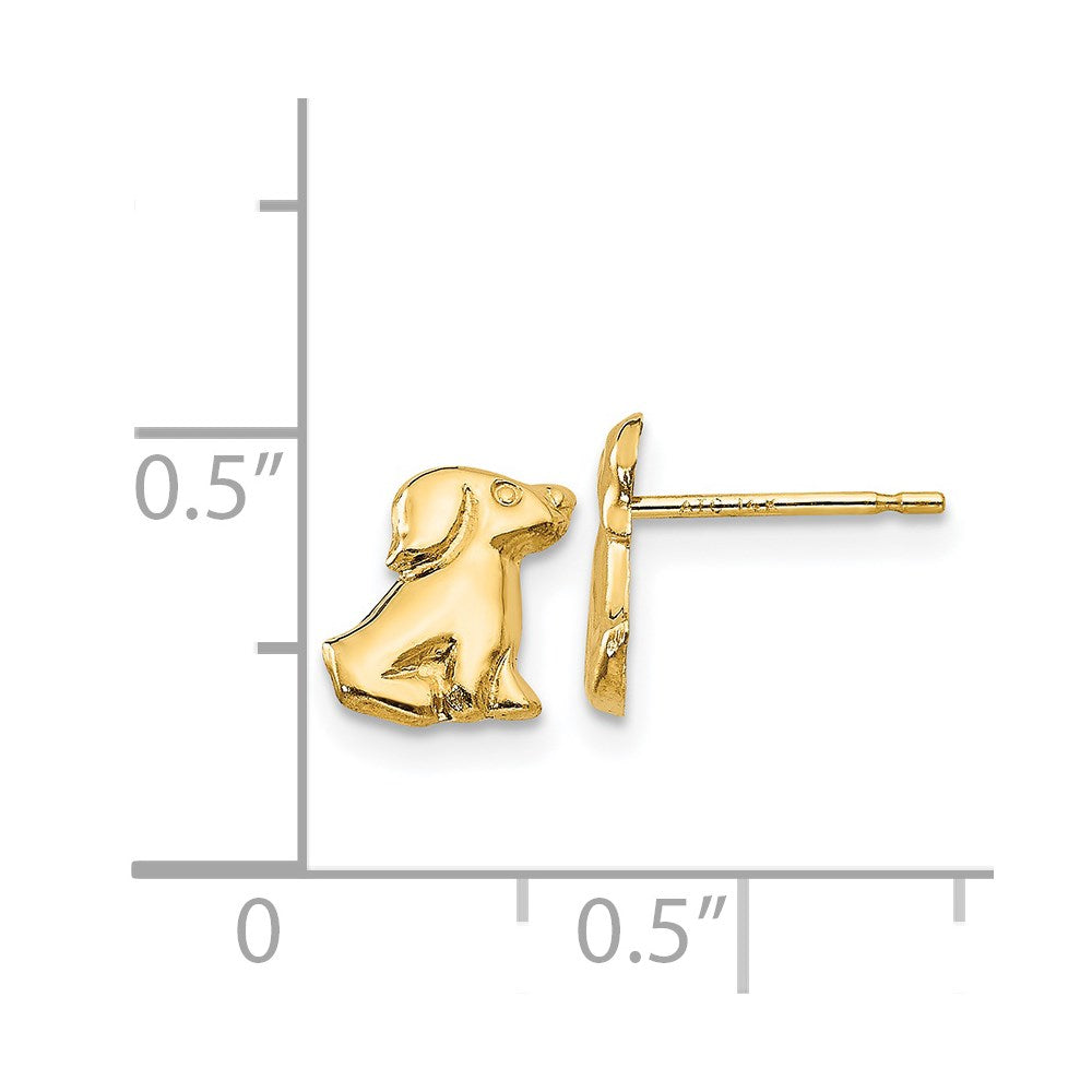 14k Madi K Dog Post Earrings