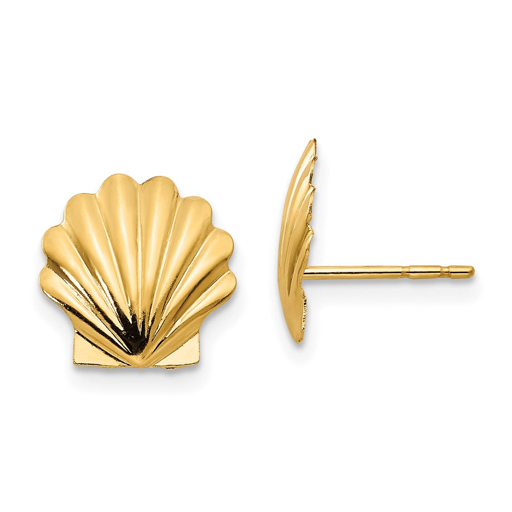 14k Yellow Gold Madi K Shell Post Earrings