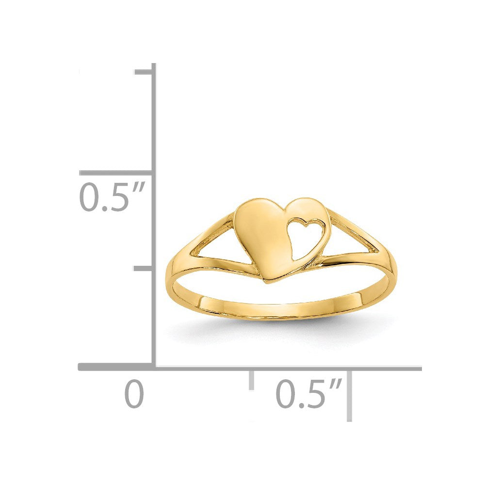 14k Madi K Heart Ring