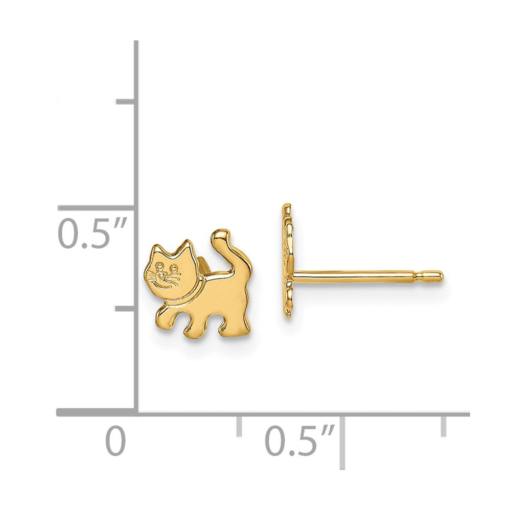 14k Madi K Kitten Post Earrings