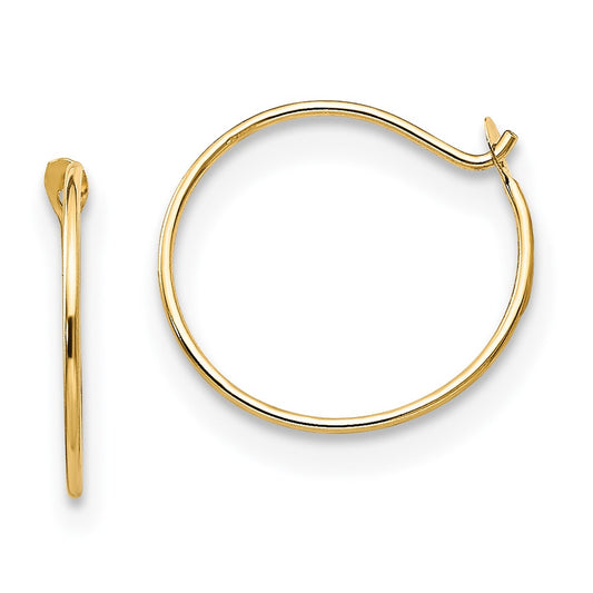 14k Yellow Gold Madi K Sm. Endless Hoop Earrings