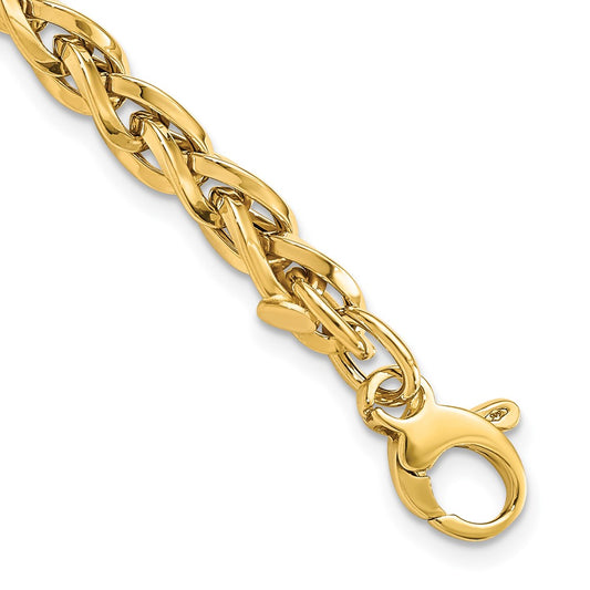14k Polished w/1in Ext Bracelet