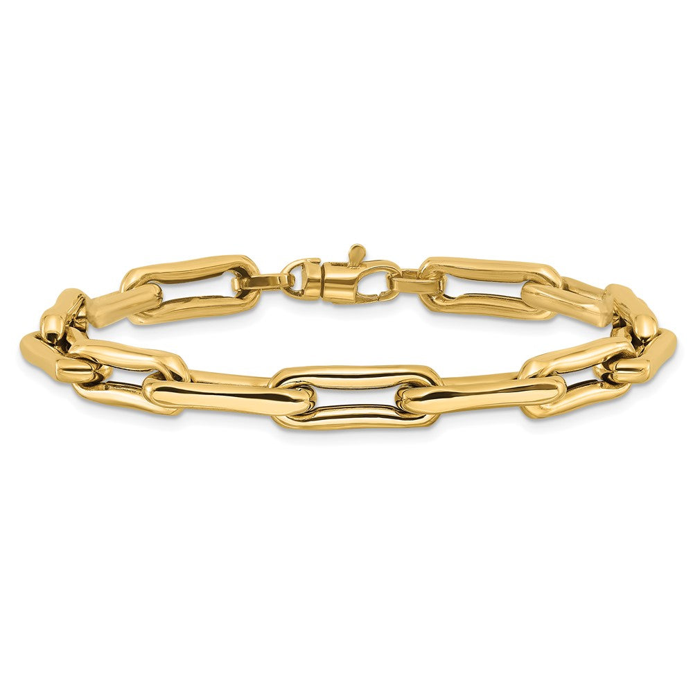 14K Polished Fancy Link Bracelet