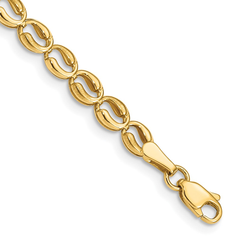 14k Yellow Gold Polished Link Bracelet