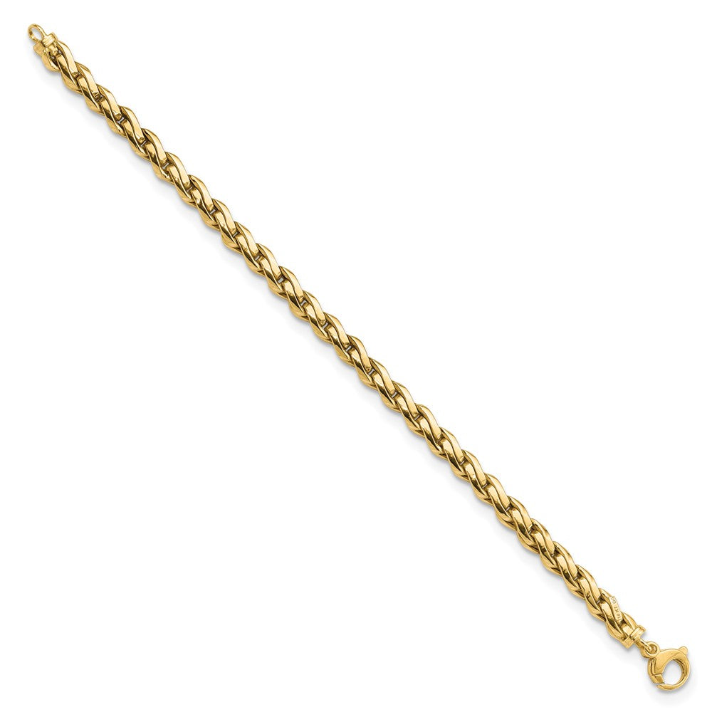 14k Polished Fancy Link 7.5in Bracelet