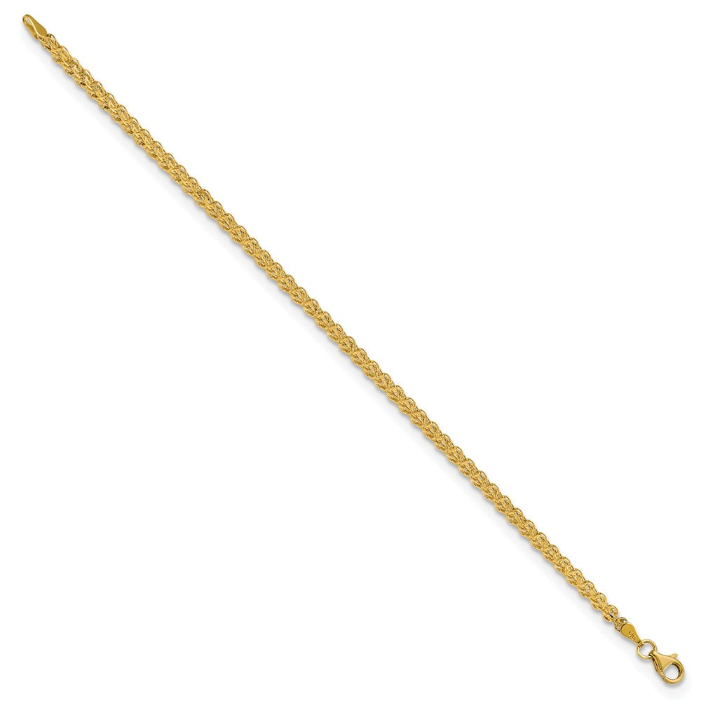 14K Polished Fancy Link Bracelet