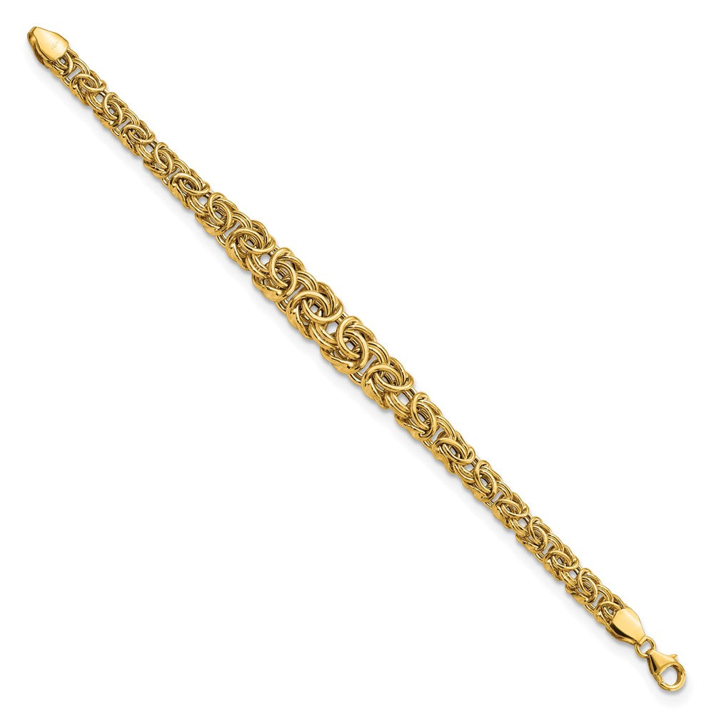 14k Graduated Byzantine Bracelet