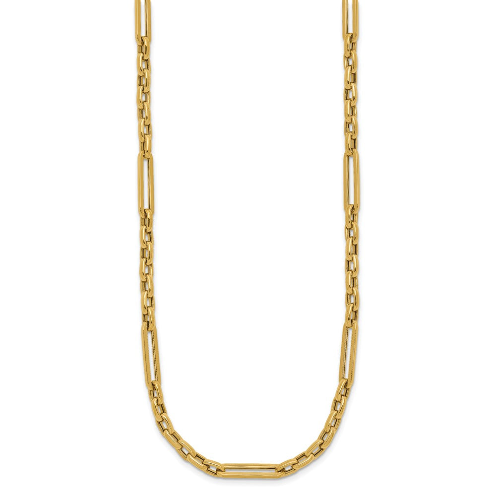 14K Polished Fancy Link Necklace