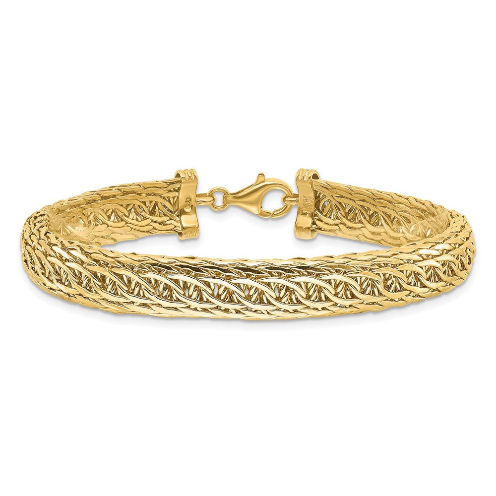 14k Yellow Gold 8.25mm Fancy Multi-Link Bracelet