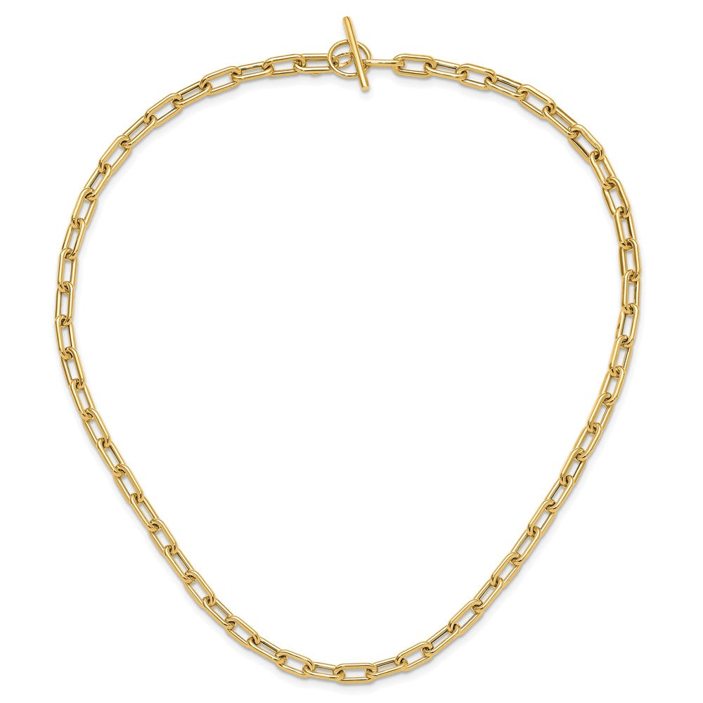 14K Polished Fancy Toggle Link Necklace