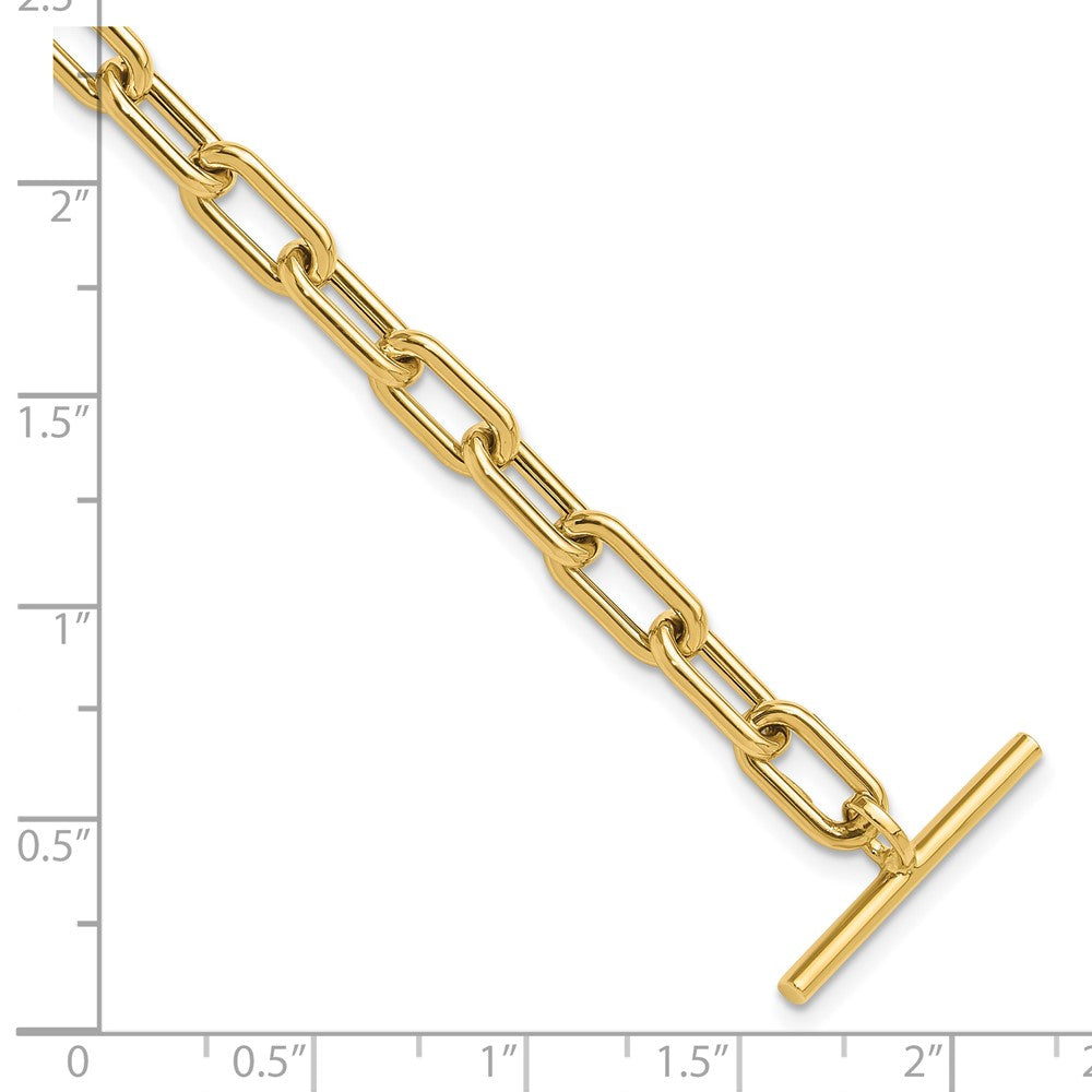 14K Polished Fancy Toggle Link Bracelet