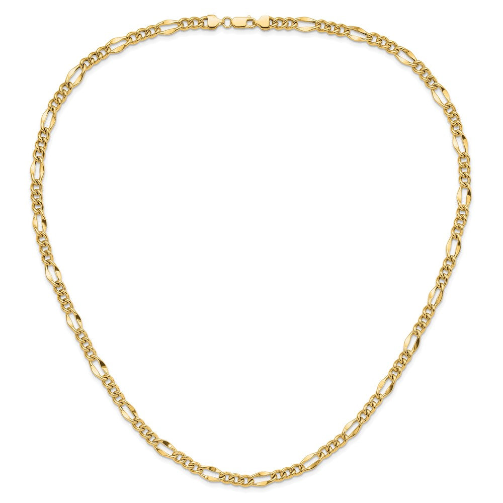 14k Polished Figaro 24.25inch Necklace