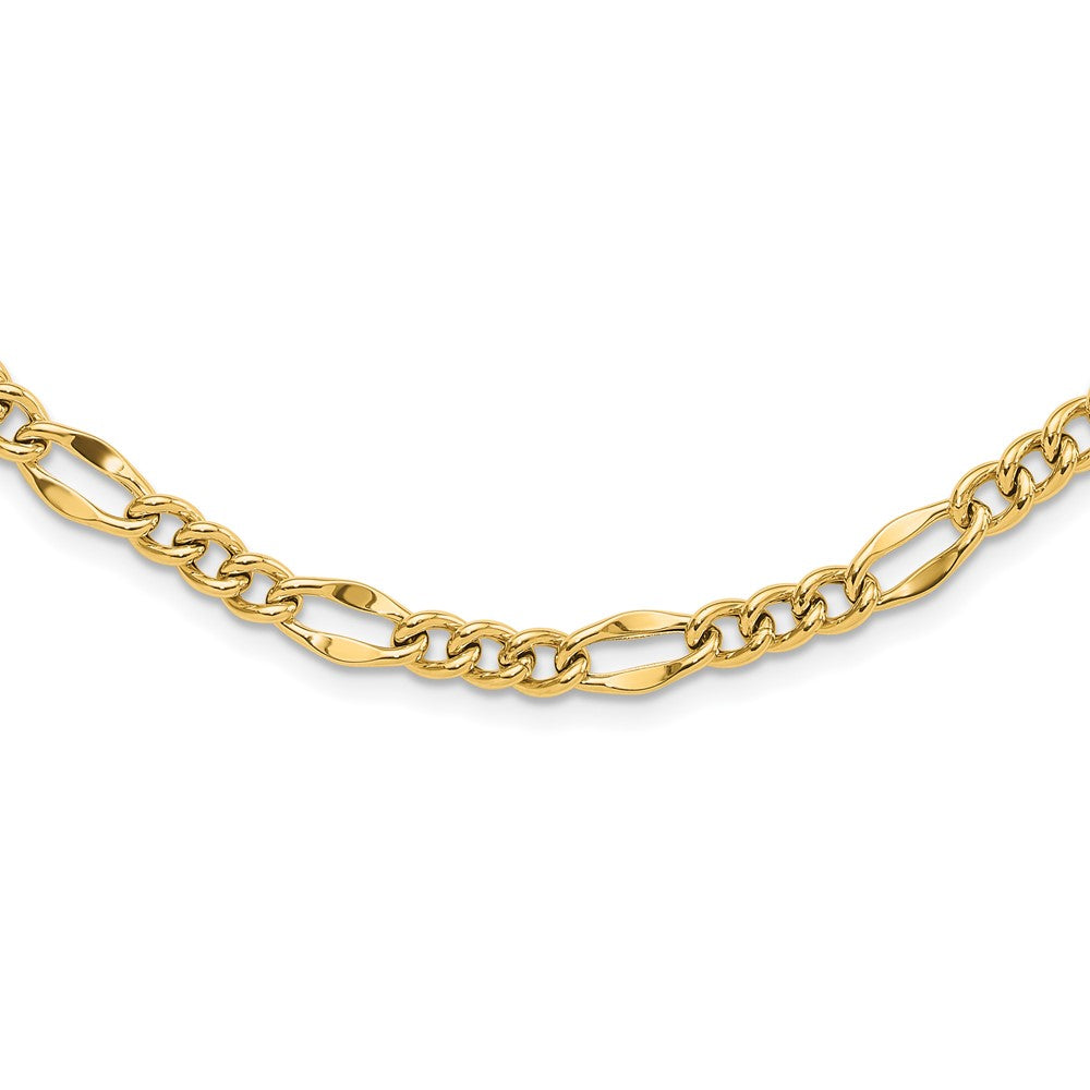 14k Polished Figaro 24.25inch Necklace